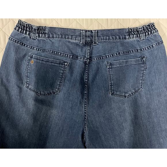 Catherines Womens 20WP Right Fit Moderately Curvy Jeans Elastic at Waist Stretch - Picture 7 of 7